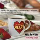 Triple Gifffted Anniversary Mugs for Couples - Pop Art Funny Fart Gag Gifts - 13oz Ceramic Coffee Cups in Gift Box - Idea for Valentine's Day Christmas Wedding - Boyfriend Girlfriend - Husband Wife