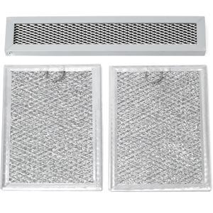 3Pcs Microwave Grease and Charcoal Filter Set Compatible with GE PVM9005SJ1SS PVM9005SJ2SS PVM9005SJ3SS PVM9005SJ4SS PVM9005SJ5SS