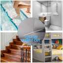 Non Slip Stair Treads - 6'' x 32'', 15 Pack Pre-Cut Transparent Anti Slip Strips, Waterproof High Viscosity, Adds Traction to Pools, Floor, Bathroom, Safety for Kids, Elders and Pets