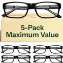 Gaoye 3.0 Professional Reading Glasses for Men for All Day - Computer Readers with Blue Light Protection - Value Pack