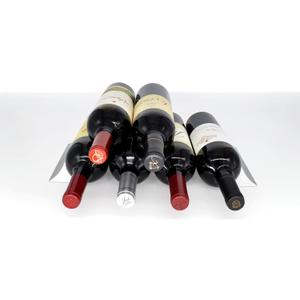 | The Tiny countertop Wine Rack That Also fits in The Refrigerator (Natural Silver)