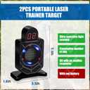Laser Targets for Dry Fire Portable Trainer and Counting Laser Targets for Dry Fire Shooting Practice