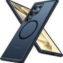 TORRAS Magnetic Shockproof for Samsung Galaxy S24 Ultra Case, [18N Mighty Magnetic] [12FT Military Grade Drop Tested] [Compatible with MagSafe] Protective Slim Case for Samsung S24 Ultra Case, Black