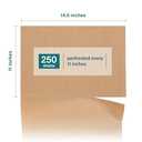 Elementree Brown Packing Paper Sheets for Moving & Shipping - 250 Count (229 Feet) - 14.25" x 11" Sheet Size - Sustainable Void Fill Packaging Made in the USA - Kraft Paper Thickness (00923)