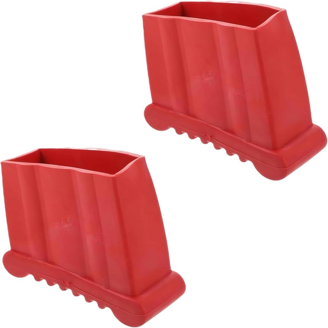 SafeStep Ladder Accessories, 2-Pack Non-Slip Feet Covers Universal Step Ladder Pads & Anti-Skid Rubber Covers, Security Bumpers for Extension and Little Giant Type Ladders, Floor Protectors