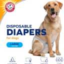 Arm & Hammer for Pets Female Dog Diapers, Size Large, Ultra-Absorbent, Adjustable Girl Dog Diapers with Leak-Proof Protection and Wetness Indicator (Pack of 1, 12 Count Total)