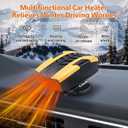 2026 New Upgraded Portable Car Heater, 12V Portable Fast Heating & Cooling Fan, 2-in-1 Auto Windshield Defroster, That Plugs into Cigarette Lighter, 360 Rotary Portable Car Heaters