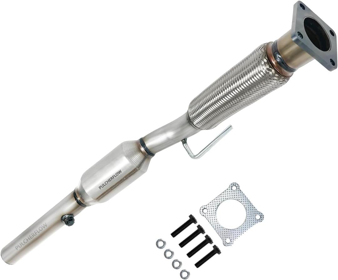 Catalytic Converter Compatible with 2005-2014 Volkswagen Jetta, 2010-2014 Volkswagen Golf, 2012-2014 PASSAT 2.5L, 2012-2014 Beetle, Rabbit 2006 2007 2008 2009 2.5L L5, Only 1 Oxygen Sensor Port