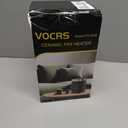 Small Portable Space Heater for Indoor Use - VOCRS 1500W PTC Electric Heater with Thermostat, Remote Control, 12H Timer, Eco and Fan Mode, Rapid and Safe Heating for Bedroom, Office