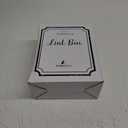 SUBEKYU Magnetic Lint Bin for Laundry Room, Wall Mounted Metal Lint Box Holder Can with Lid for Dryer, Lint Basket for Laundry Room Organization, White