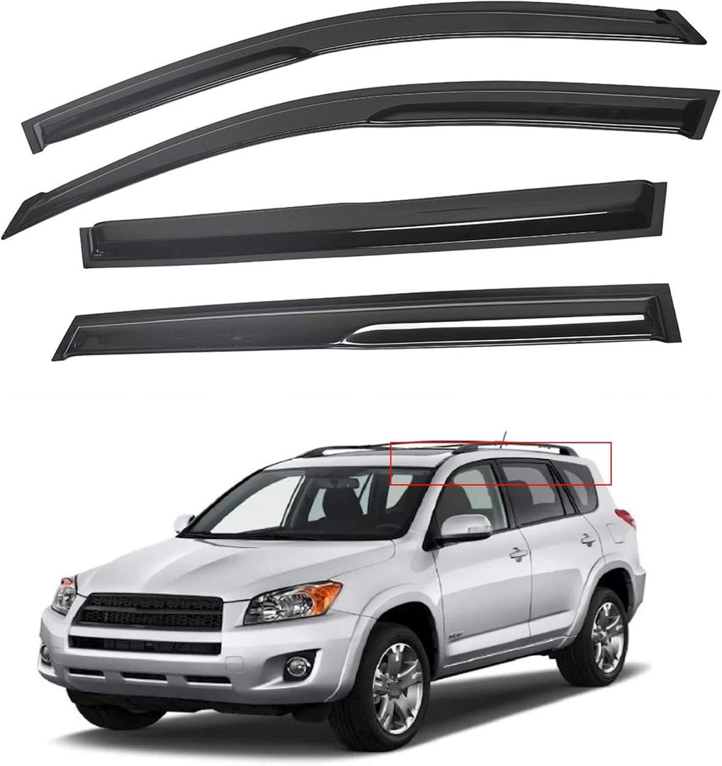 munirater Side Window Vent Visor Rain Guard Deflector Replacement for 2006-2012 Toyota Rav4