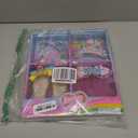 Princess Dress Up Shoes Set Girls Role Play Shoes Toddler Pretend Jewelry Toys Set Gift Set 2 Pairs of Shoes Kit Collection of Tiara Crown Earrings Necklace Rings for Girls Aged 3-6 Years Old