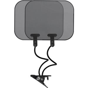 Laptop Sun Shade with Adjustable Clip, 1 Replacement Shade Cover Included, Portable Laptop Visor for Working Outside Flexible & Foldable Cubicle Shade Cover for Laptop Computers