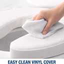 DMI Raised Toilet Seat Toilet, Toilet Seat Riser, Seat Cushion and Toilet Seat Cover to Add Extra Padding to the Toilet Seat while Relieving Pressure, 2 Inch Pad, White