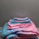 JQinHome Girls Comforter Sheet Set Full Size 6 Piece Bed in A Bag 3D Colorful Pink Rainbow Themed Bedding Set for Girls Women 1 Comforter,2 Pillowcases,1 Flat Sheet,1 Fitted Sheet,1 Cushion Cover