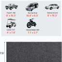 VEVOR Garage Floor Mat, 7.6'x19' Oil Spill Mat Waterproof Protection from Water Snow Rain Mud Absorbent Oil Pad for Cars, Non-Slip Containment Mat with TPE Anti-Leak Backing, Easy Clean, Cuttable