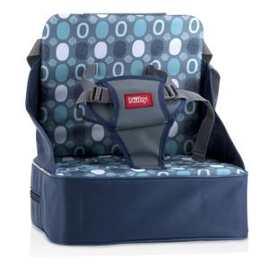 Nuby Easy Go Booster Seat for Kitchen Chair - Travel Booster Seat for Babies and Toddlers - 9+ Months - Holds up to 35 Pounds - Blue