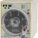 uxcell 24VAC/DC 5S 8 Terminals Range Adjustable Delay Timer Time Relay ST3PA-A with Base