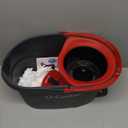 O-Cedar EasyWring Microfiber Spin Mop, Bucket Floor Cleaning System, Red, Gray, Standard