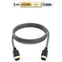 PowerBear 4K HDMI Cable 6 ft [2 Pack] High Speed, Braided Nylon & Gold Connectors, 4K @ 60Hz, Ultra HD, 2K, 1080P, ARC & CL3 Rated | for Laptop, Monitor, PS5, PS4, Xbox One, Fire TV, Apple TV & More