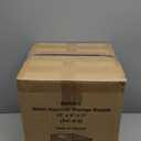 BARIEN Set of 6 Natural Water Hyacinth Woven Storage Baskets 12.6 x 8 x 7, Rectangular Wicker Basket with Built-in Handles, Medium (Natural - Set of 6)