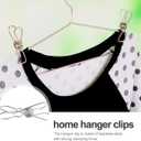 DOITOOL Clothes Clips Multifunctional Hanger Clips Strong Clamps for Laundry Clothes Drying Socks Towels Scarves Baby Items 3.93 Inch Plastic Clips for Home Organization