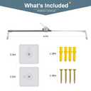 Metal TV Straps Safety - Anti Tip for Flat Screens, Prevents Forward/Backward Tipping - Adjustable Length 5.5'' to 8.2'' (1 Pack)