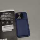 BXYJY for iPhone 16 Pro Case with Card Holder (4-5 Cards), Camera Cover Stand, Military Grade Protection, Shockproof Heavy Duty Rugged Silicone Men Women Wallet Phone Case for iPhone 16 Pro, Blue