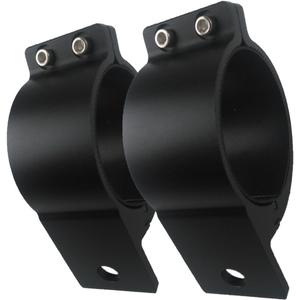 1 Pair 3 Inch Aluminum Mounting Bracket Tube Clamp for Bullbar Roof Rack Roll Cage (75-77mm/2.95-3.03 Inch Adjustable)