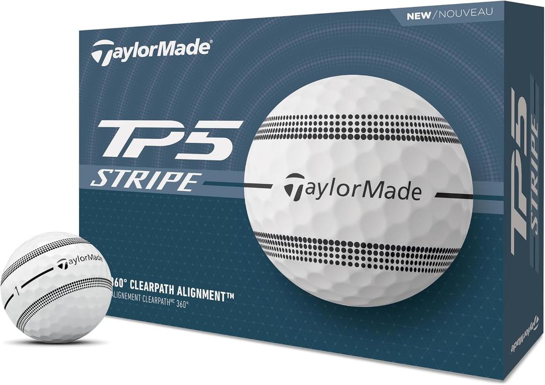 TaylorMade Golf 2024 TP5 Stripe ONE Dozen Golf Balls