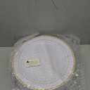 WELLIFE 72PCS Gold Plastic Plate, 10.25Inch Disposable Dinner Plate Party with Gold Rim, Heavy Duty Disposable Plastic Plates for Party, Wedding, Birthday and Christmas