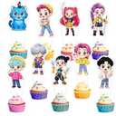 27pcs Demon Hunters Cake Decorations with 30pcs Cupcake Toppers Party Supplies for Kpop Themed Birthday Decorations