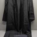 CLERKMANS Unisex Matte Graduation Cap Gown Tassel Package, High School and University (57XL (6'0"-6'2"), Black)