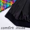 Girls Flip Sequin Jackets Kids Rainbow Sparkle Outwear Toddler Boys Glitter Sleeve Shiny Metallic Coat Birthday (Green, XXXL)