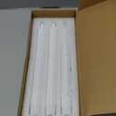 Taper Candles Battery Operated, Flameless Taper Candles with Remote Timer, White Real Wax LED Flameless Candlesticks for Christmas Home Decor(Set of 3, 0.78 x 9.65)