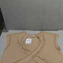 Kumufenc Women Short Sleeve Workout Shirts Open Back Tops Casual Yoga Y2k Athletic Gym Slouchy Crop Running Tees Size Small