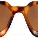 JM Trendy Polarized Square Sunglasses for Women Men Retro Chunky Rectangle Shades UV400 Protection