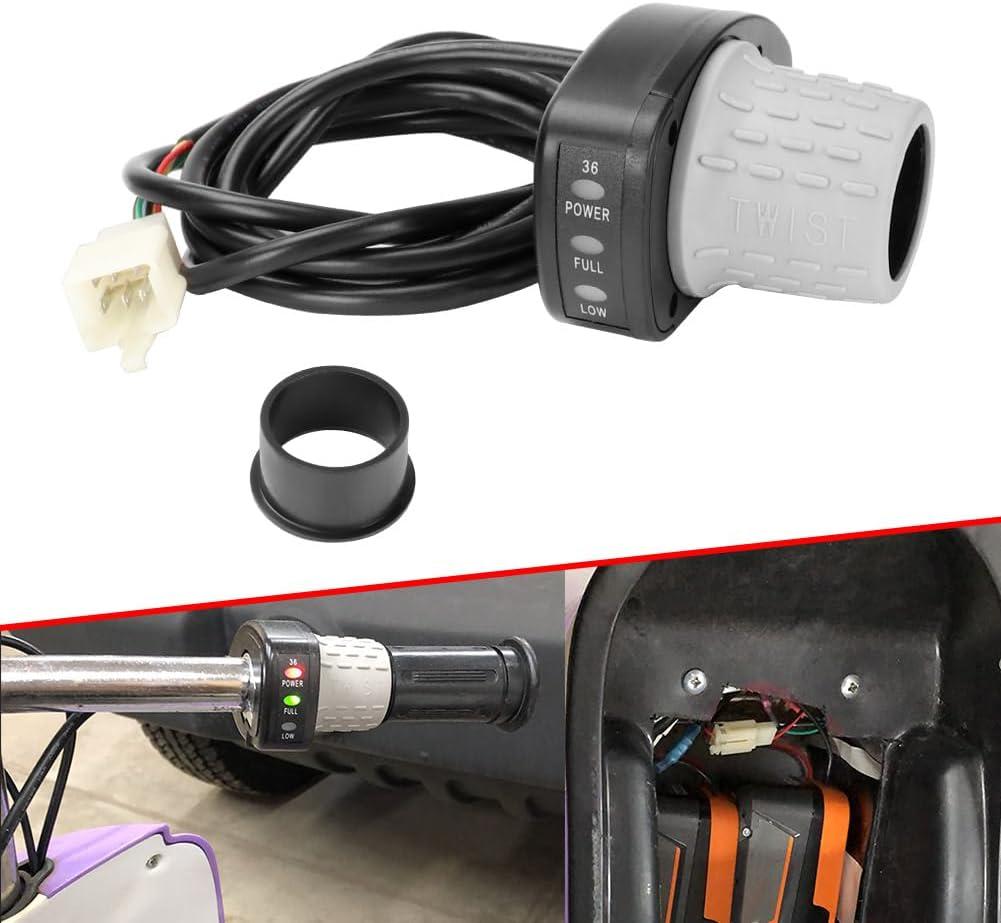 Twist Throttle for Razor MX500 MX650 SX500 Twist Grip Throttle 6-Wire Connector for Razor 36V MX500 (Version 21+) MX650 (Version 14+) EcoSmart SX500 (All Versions) Off Road Moto Part W13114501043
