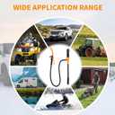 Portable Power Battery Pump, Battery Operated Electric Siphon Pump Water Transfer Pump, Easy to Use Manual Portable Fuel Pump and on-Spill Design Transfer Pump for Fuel, Diesel, Water