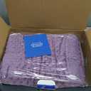 Alomidds Weighted Blanket, Luxury Velvet Weighted Blankets for Adults,Warm Soft and Comfort Minky, Heavy Blanket with Glass Beads (48"x72",12lbs Twin Size - Purple)