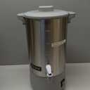 SYBO Commercial Grade Stainless Steel Percolate Coffee Maker Hot Water Urn for Catering, 30-Cup, 4.5L, Grey