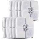 Cat Water Fountain Filters,10 Pack Replacement Filter Fit for Top Square 84oz/2.5L Cat Pet Fountain, 3 Filtration System