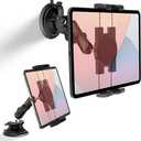 Truck Vacuum Suction Cup Windshield Tablet Mount, Dashboard Heavy Duty 360° Rotation Tablet Holder for Car Tractor