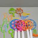 JOYIN Big Bubble Wands Set Bulk for Kids Summer Outdoor Toy Game Activity Party Favors, 18 Pcs Giant Bubble Maker with Tray, 12" Large, 6 Pcs Solution Suitable for All Age People