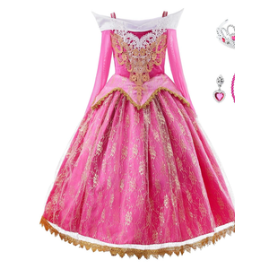JerrisApparel Girls Pink Princess Costume Halloween Cosplay Party Dress up, 4T
