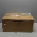 Bar Stools Set of 2, Counter Height Bar Stools for Kitchen Island, 24 Inch Modern White & Gold Saddle Backless Barstools, Counter Stool with Metal Base & Thick Saddle Seats(White+Gold)