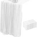 Set of 6 White Pearl Table Runners, 31.5x120 Inch Tulle Fabric Wedding Table Cloth Cover Boho Runners for Bridal Shower Birthday Party Home Decor