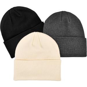 Rosoz Toddler Beanie Boys Girls Baby Knit Warm Beanies Kids Children Winter hat Caps