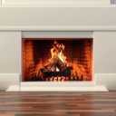 Skyflame Small Gas Fireplace Logs - 4 Pcs Ceramic Wood Logs and Accessories for All Types of Indoor Gas Inserts, Ventless, Propane, Gel, Ethanol, Electric or Outdoor Fireplaces & Fire Pits
