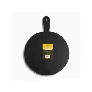 Core Home Rubberwood Round Paddle Board 17" x 12.8" x .59" Black